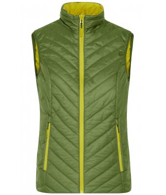 Damen Ladies' Lightweight Vest Jungle-green/acid-yellow 8269
