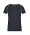 Damen Ladies' Sports T-Shirt Black/white 8464