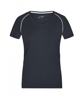 Ladies Ladies' Sports T-Shirt Black/white 8464