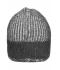 Unisexe Bonnet tricoté urbain Noir-charbon/gris 8324