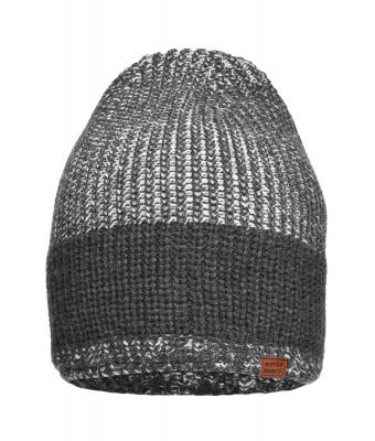 Unisex Urban Knitted Hat Coal-black/grey 8324