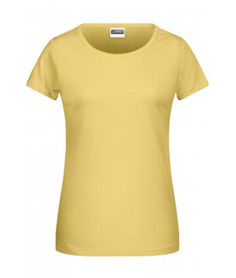 Damen Ladies' Basic-T Light-yellow 8378
