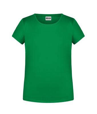 Enfant T-shirt enfant fille bio décontracté Vert-fougère 8475