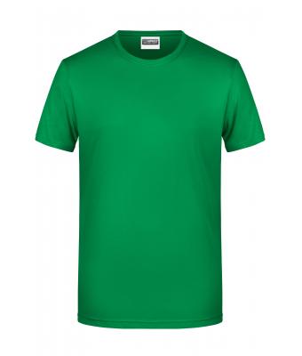 Homme T-shirt homme bio décontracté Vert-fougère 8474