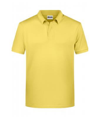 Men Men's Basic Polo Light-yellow 8479