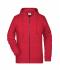 Femme Sweat-shirt zippé à capuche femme Rouge 8656