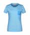 Donna Ladies' T-Shirt Striped Atlantic/white 8661