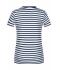 Ladies Ladies' T-Shirt Striped White/navy 8661