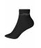 Unisex Organic Sneaker Socks Black 8665