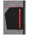 Donna Ladies' Structure Fleece Jacket Carbon-melange/black/red 10435