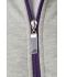 Herren Men's Doubleface Jacket Grey-heather/purple 7418