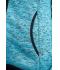 Donna Ladies' Knitted Fleece Hoody Blue-melange/black 8043
