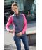 Donna Ladies' Knitted Hybrid Vest Pink-melange/anthracite-melange 10457