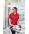 Femme Polo workwear femme avec poche poitrine Rouge 8541