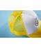 Unisex 5 Panel Polyester Mesh Cap White/sun-yellow 7622