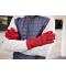 Unisex Fleece-Gloves Red-melange 11192