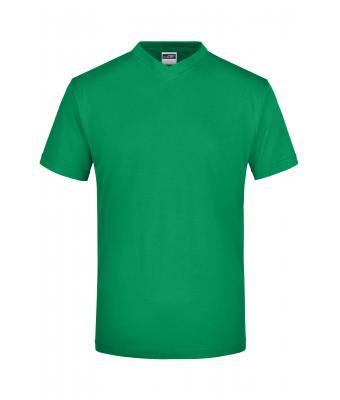 Unisexe T-shirt col V Vert-irlandais 7181