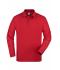 Unisex Polo-Piqué Long-Sleeved Red 7200