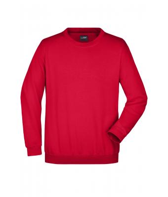 Unisexe Sweat-shirt col rond Rouge 7209