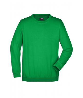 Unisexe Sweat-shirt col rond Vert-fougère 7209