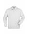 Unisexe Sweat-shirt col polo Blanc 7211