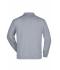 Unisexe Sweat-shirt col polo Gris-chiné 7211