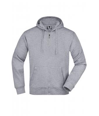Herren Men's Hooded Jacket Grey-heather 7212