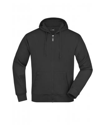 Herren Men's Hooded Jacket Black 7212