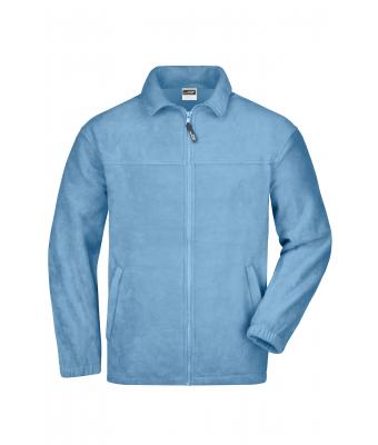 Men Full-Zip Fleece Light-blue 7214