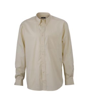 Herren Buttondown Shirt Long Natural 7235