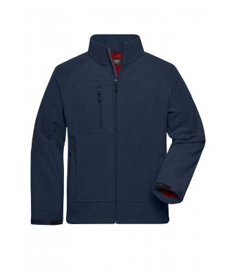 Men Men's Bonded Fleece Jacket Navy/red 7265
