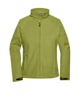 Ladies Ladies'  Bonded Fleece Jacket Green/navy 7266
