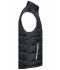 Uomo Men's Padded Light Weight Vest Black/silver 7914