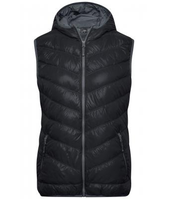 Donna Ladies' Down Vest Black/grey 8104