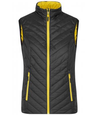 Donna Ladies' Lightweight Vest Black/yellow 8269
