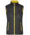Damen Ladies' Lightweight Vest Black/yellow 8269