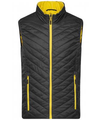 Uomo Men's Lightweight Vest Black/yellow 8270