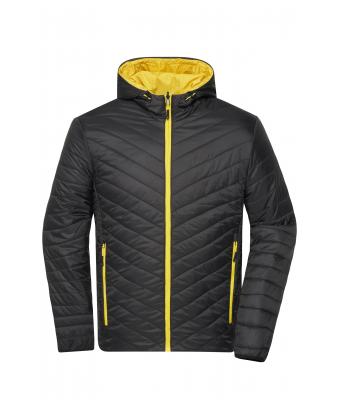 Uomo Men's Lightweight Jacket Black/yellow 8272