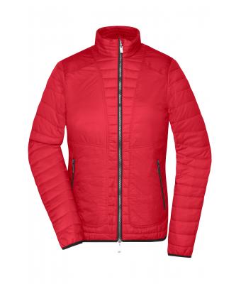 Damen Ladies' Lightweight Jacket Indian-red/silver 8336
