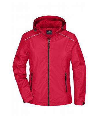 Donna Ladies' Rain Jacket Red/black 8371