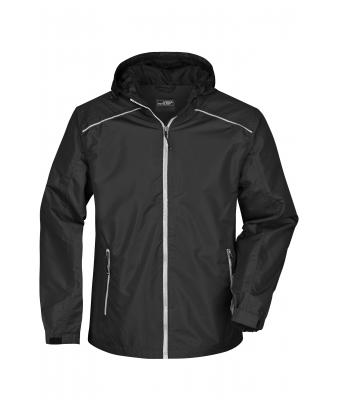 Uomo Men's Rain Jacket Black/silver 8372