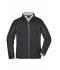 Uomo Men's Zip-Off Softshell Jacket Black/silver 8406