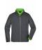 Uomo Men's Zip-Off Softshell Jacket Iron-grey/green 8406