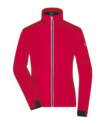 Donna Ladies' Sports Softshell Jacket Light-red/black 8407