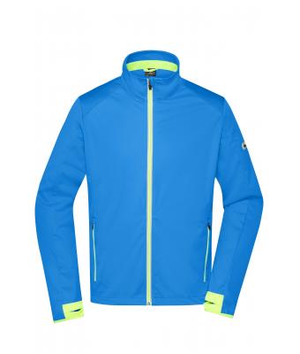 Uomo Men's Sports Softshell Jacket Bright-blue/bright-yellow 8408