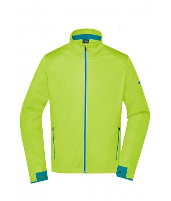 Uomo Men's Sports Softshell Jacket Bright-yellow/bright-blue 8408