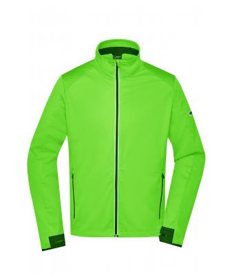 Herren Men's Sports Softshell Jacket Bright-green/black 8408