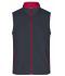 Uomo Men's Promo Softshell Vest Iron-grey/red 8410