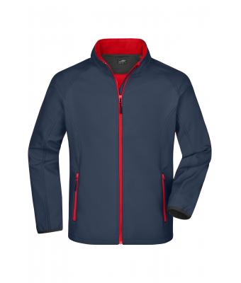 Uomo Men's Promo Softshell Jacket Iron-grey/red 8412