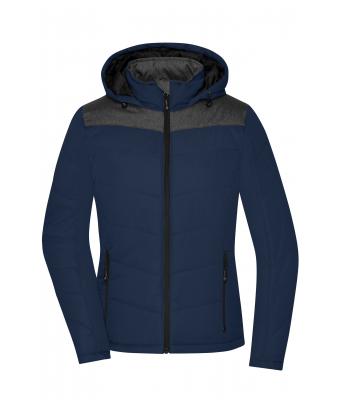 Donna Ladies' Winter Jacket Navy/anthracite-melange 8492